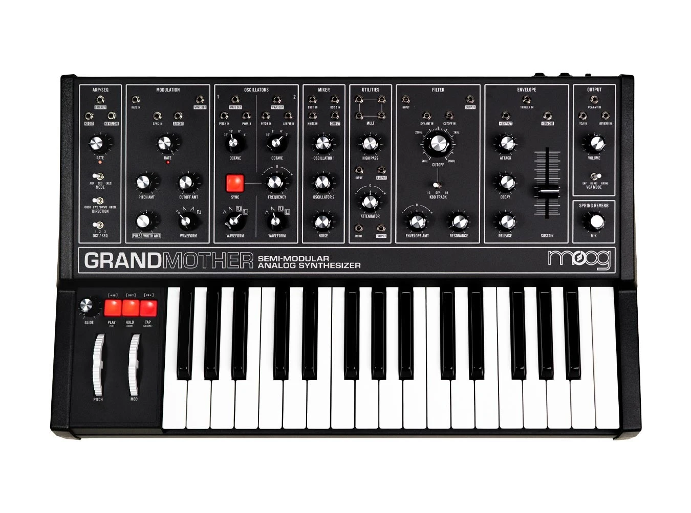 MOOG Grandmother Dark Semi-Modular Analog Keyboard Synthesizer 3 MOOG Grandmother Dark Semi-Modular Analog Keyboard Synthesizer
